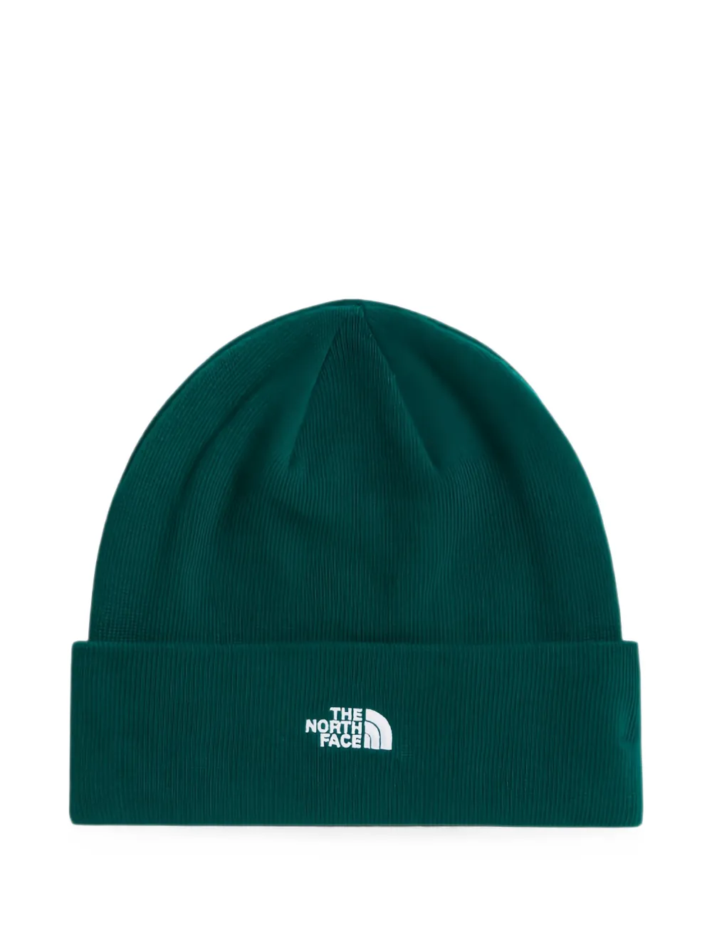 The North Face Norm muts met omgeslagen rand en geborduurd logo Groen
