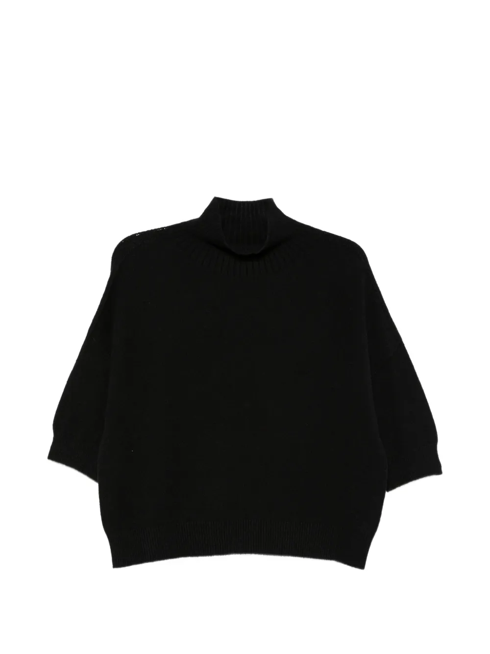 IMPERIAL high-neck short-sleeve sweater - Noir IMPERIAL high-neck short-sleeve sweater - Noir