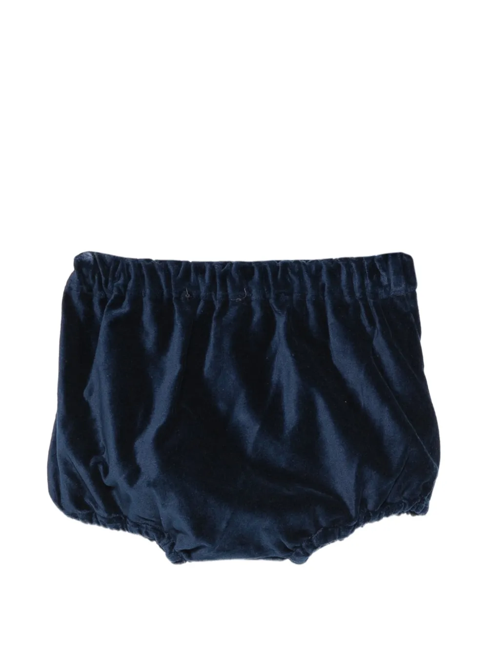 Mariella Ferrari velvet button-detail shorts Blauw