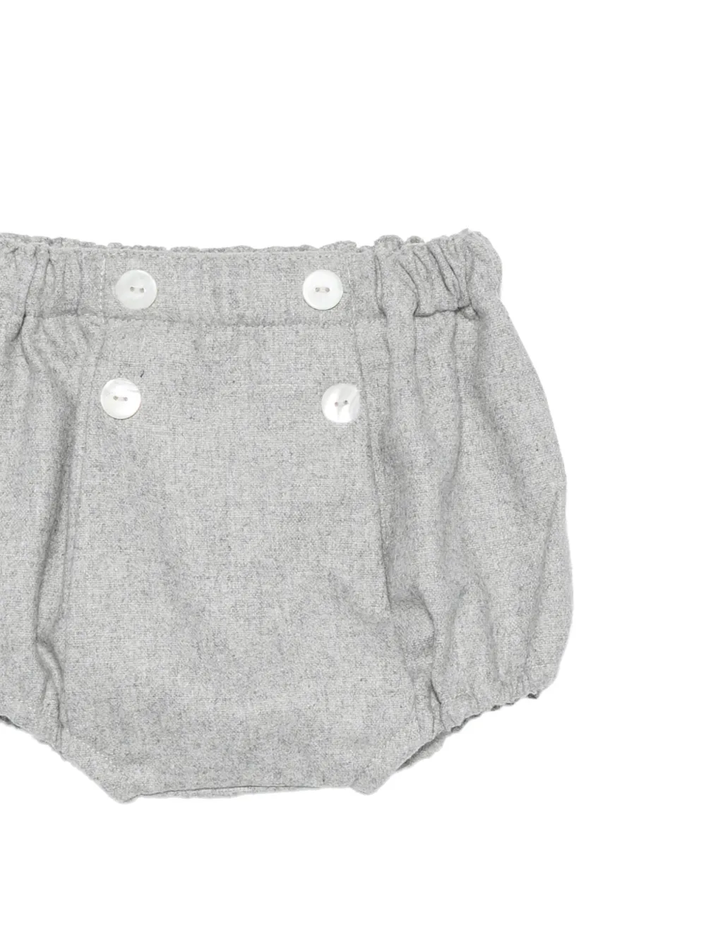 Mariella Ferrari Elastische shorts verfraaid met knopen Grijs