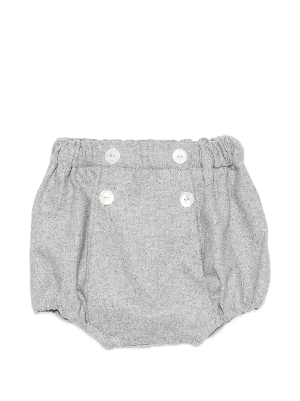 Mariella Ferrari button-embellished elasticated shorts - Gris Mariella Ferrari button-embellished elasticated shorts - Gris