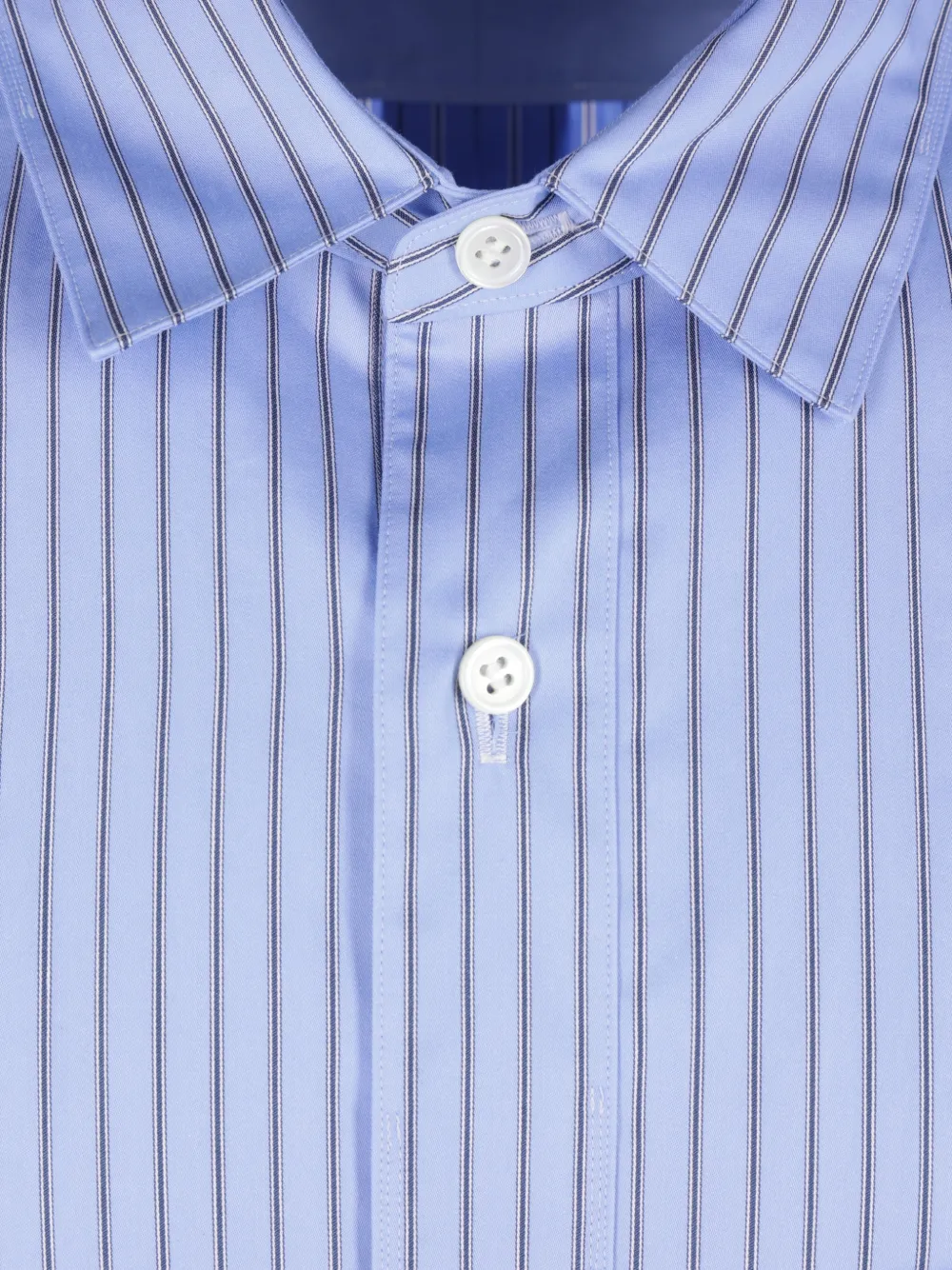 Junya Watanabe MAN striped shirt Blauw