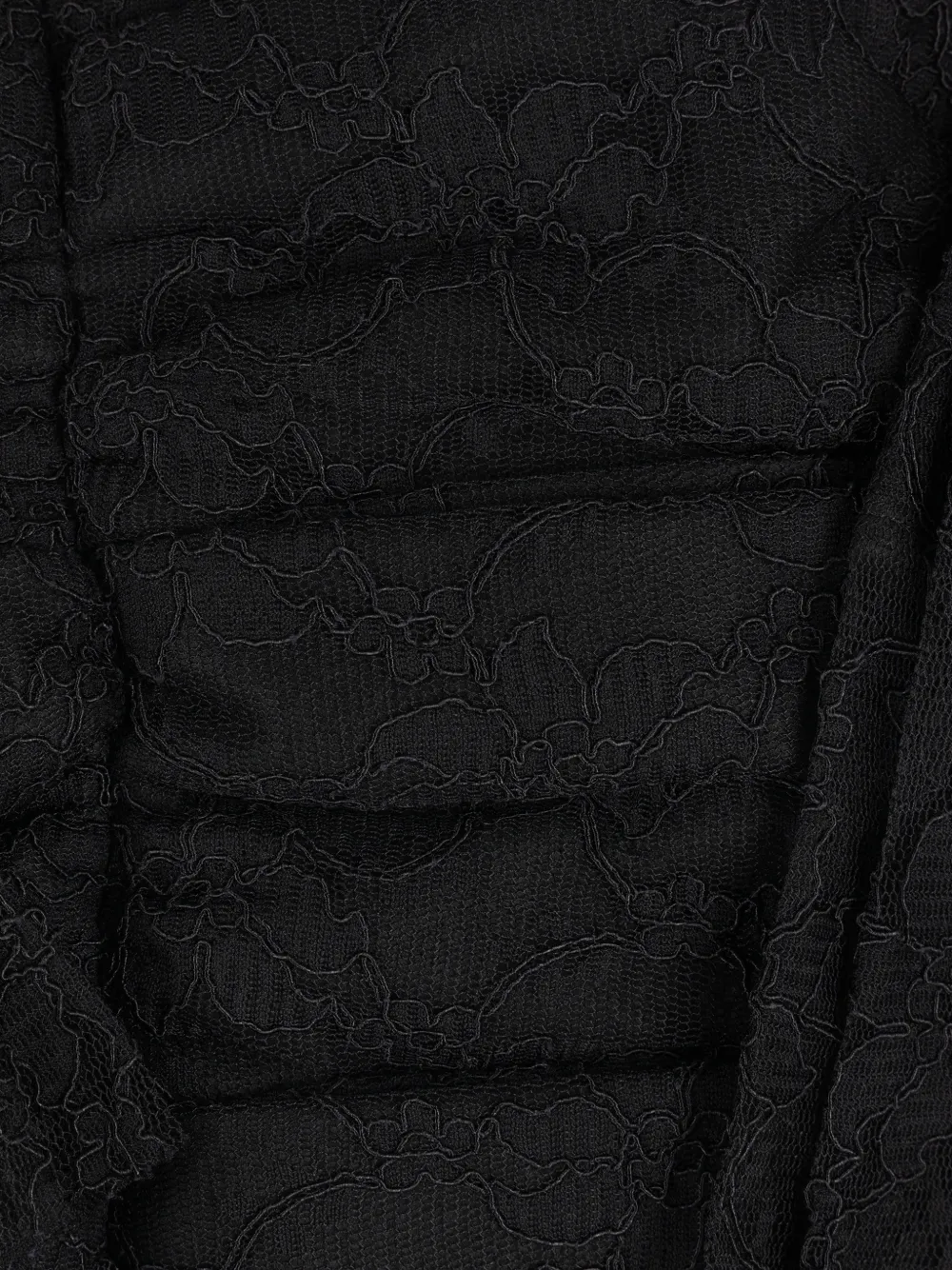 Comme Des Garçons Jack met kanten laag en ruches Zwart