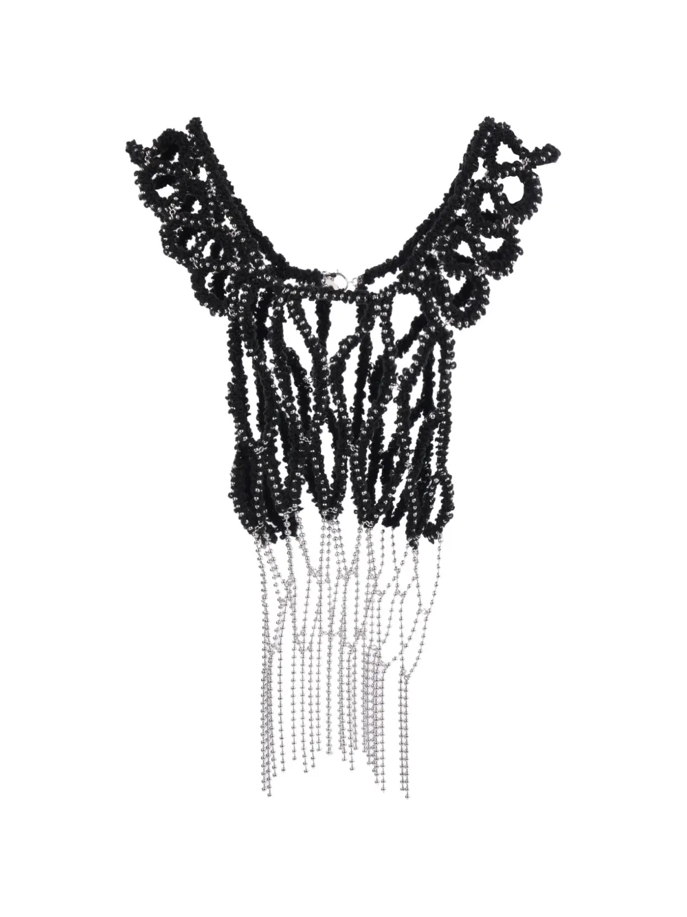 Noir Kei Ninomiya bead-embellished crochet top