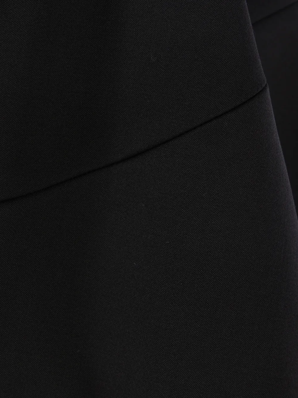 Comme Des Garçons Asymmetrische midi-rok Zwart