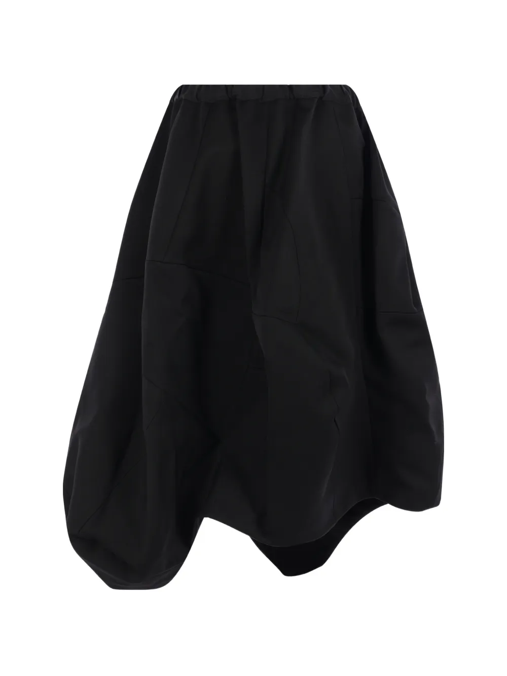 Comme Des Garçons Asymmetrische midi-rok Zwart