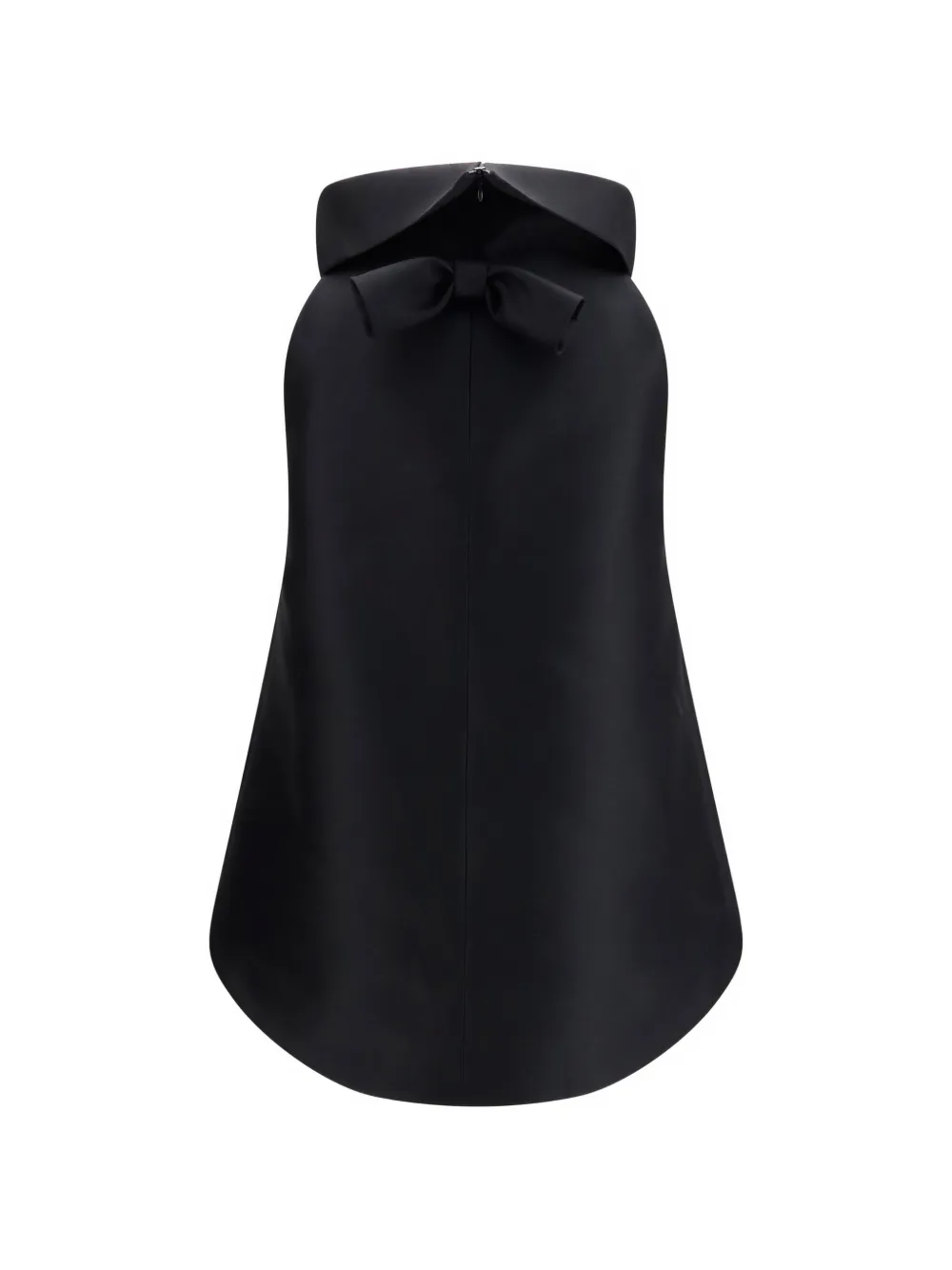 Balenciaga Top met asymmetrische zoom en strikdetail Zwart
