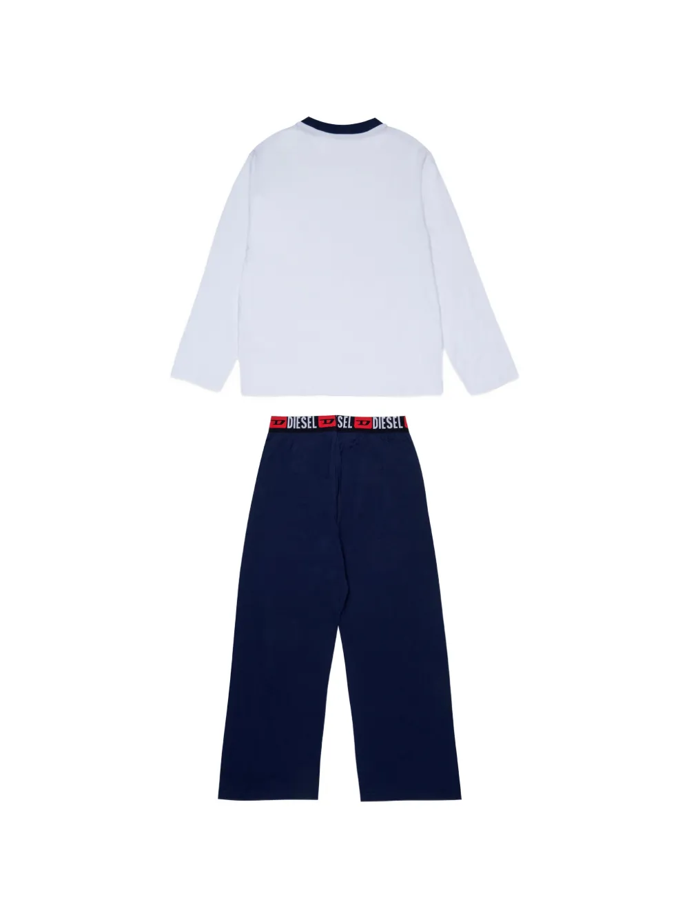 Diesel Kids logo-print pajamas set Wit