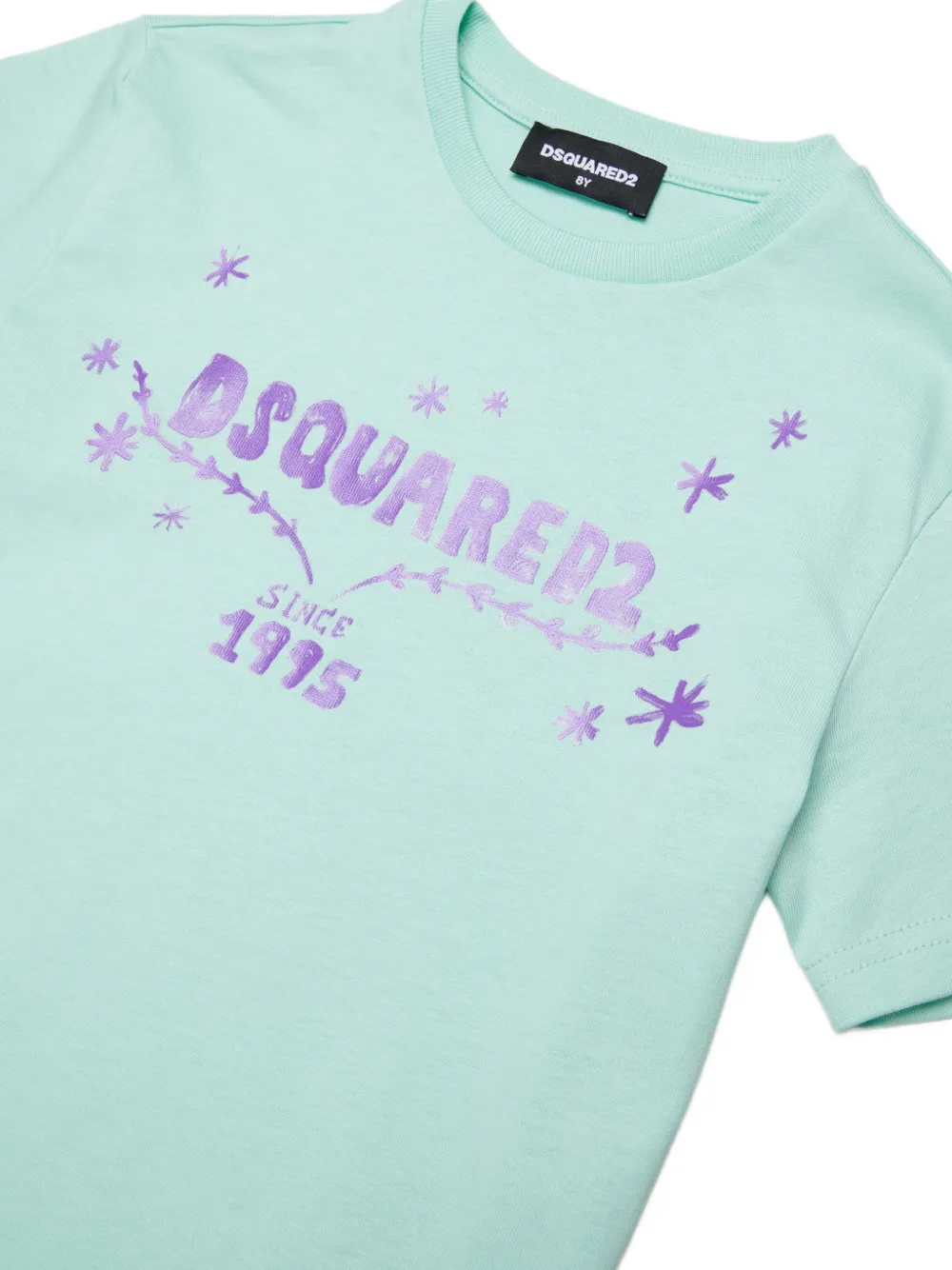 DSQUARED2 KIDS logo-print floral-pattern T-shirt Groen