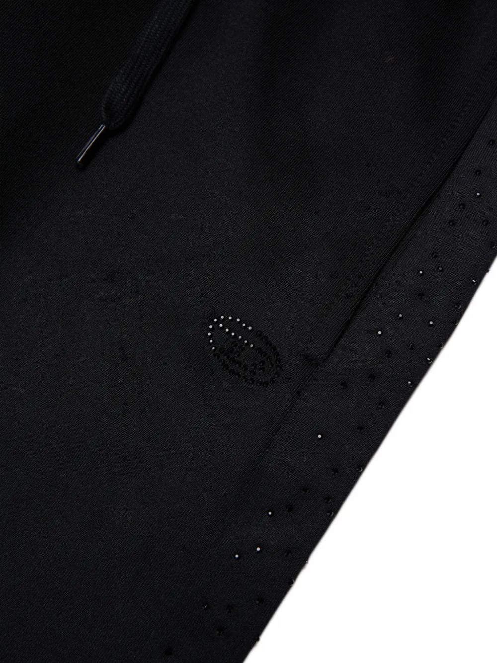 Diesel Kids embellished wide-leg track pants Zwart