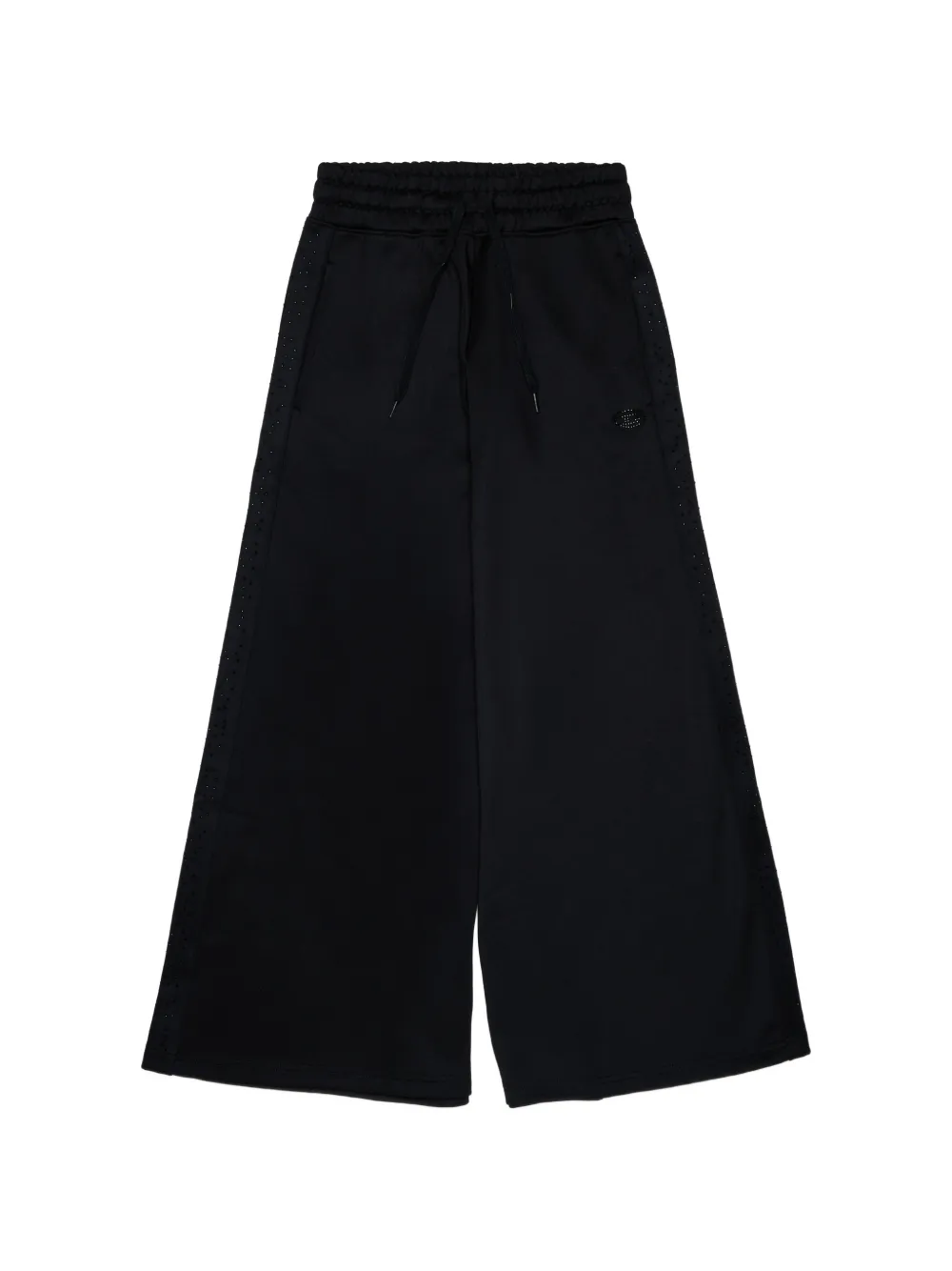 Diesel Kids embellished wide-leg track pants - Nero