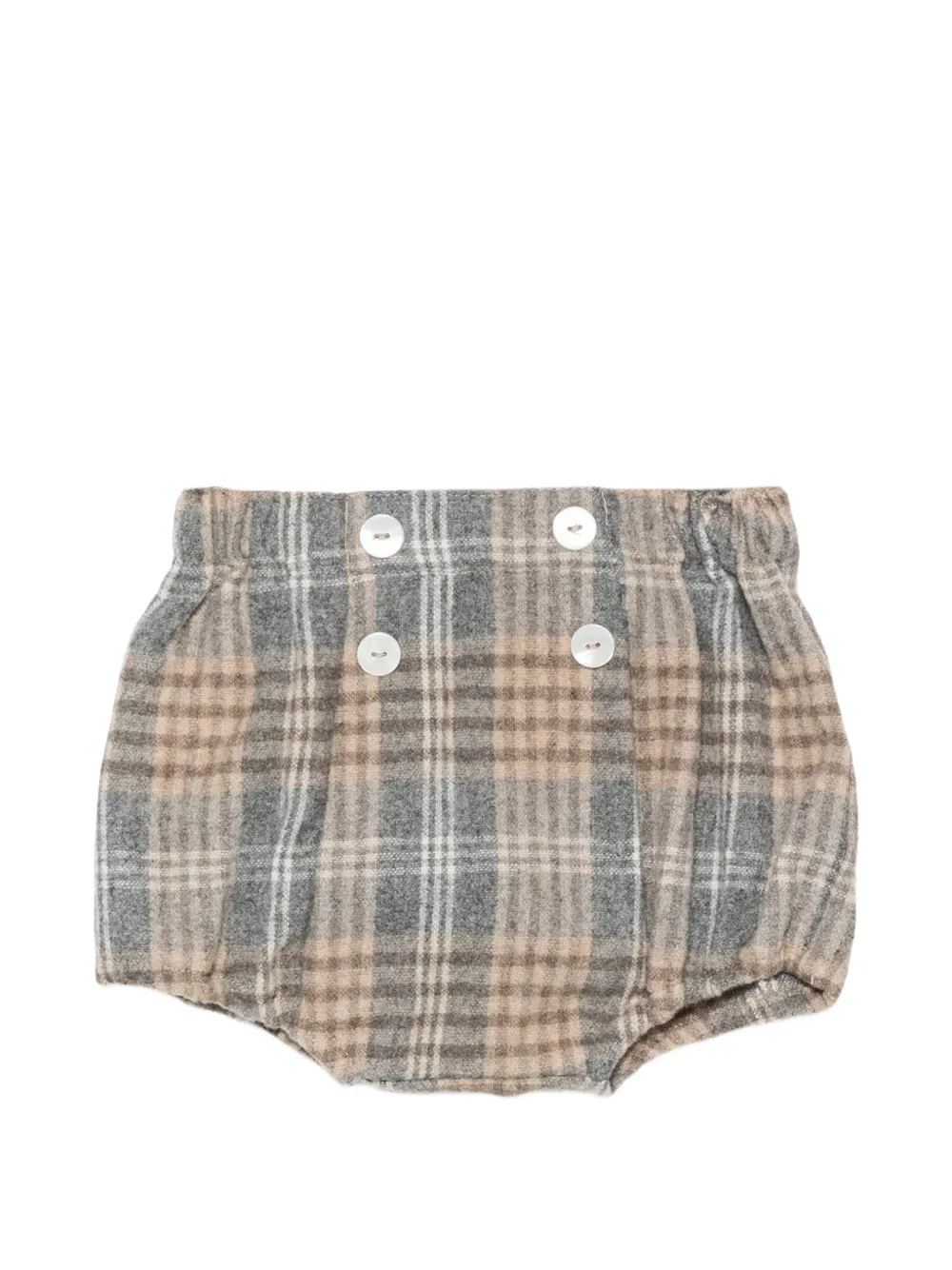 Mariella Ferrari tartan-check bloomers - Grigio