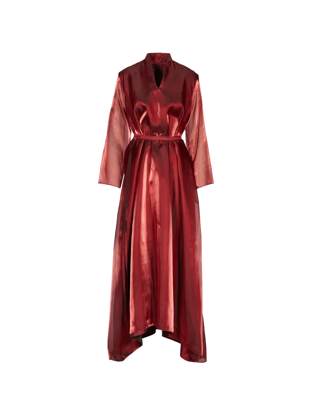 Tessitura Dune mandarin-collar maxi dress