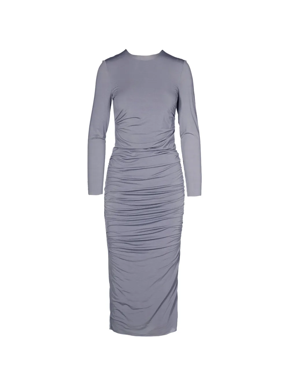 Tessitura Body Couture Midikleid mit drapiertem Ausschnitt - Grau