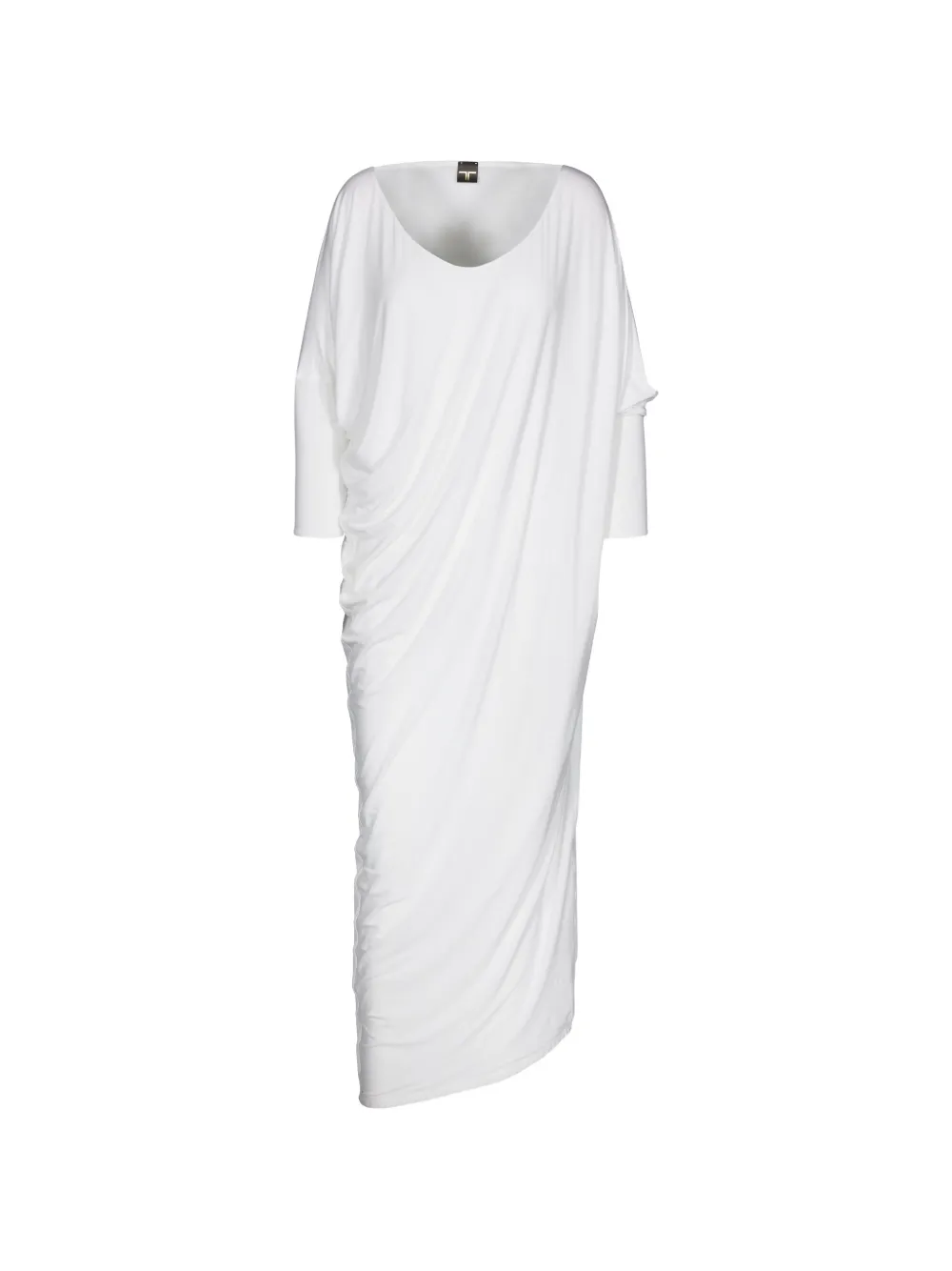 Tessitura Drapping oversized asymmetric maxi dress