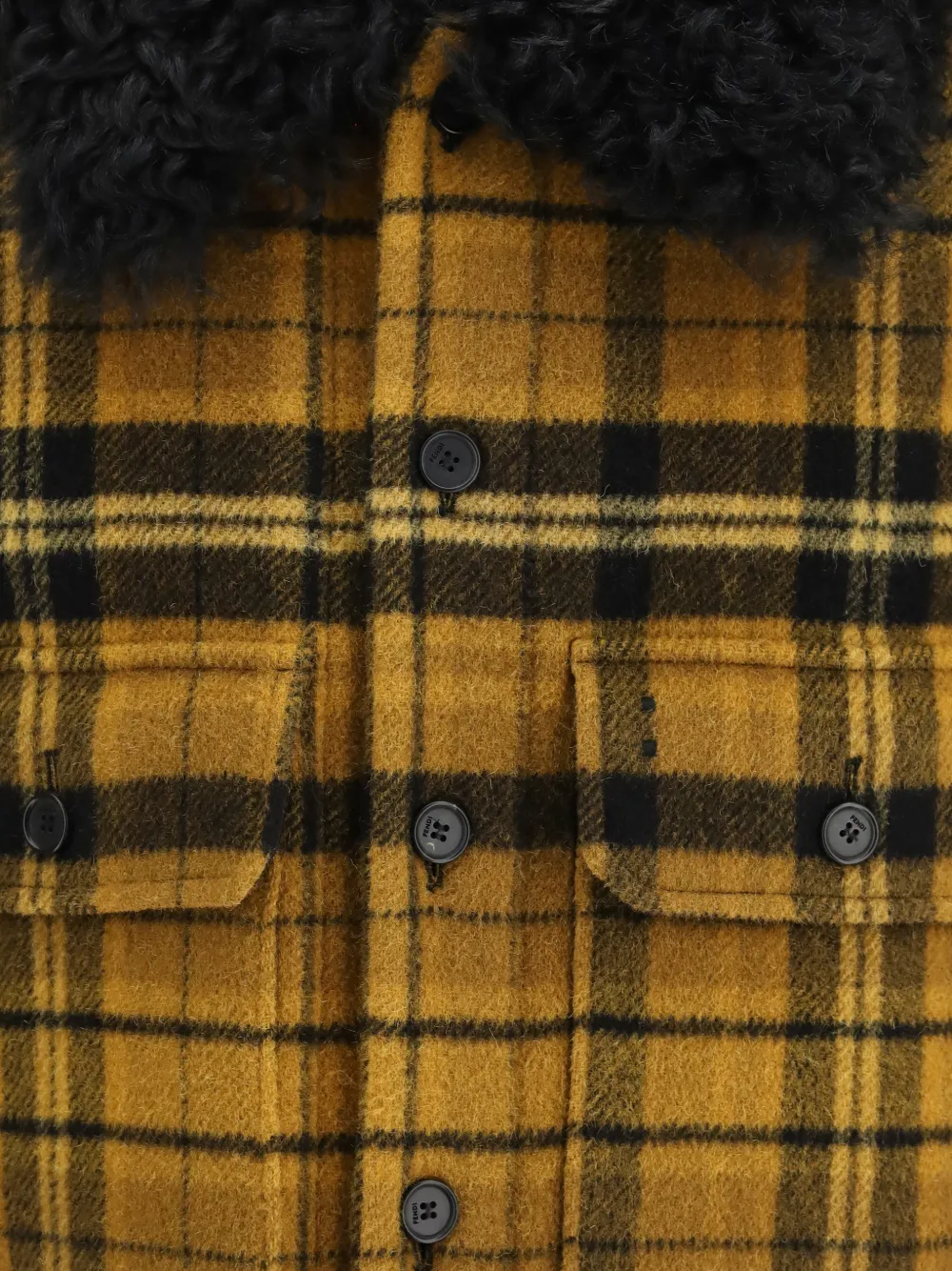 FENDI Geruit jack Geel