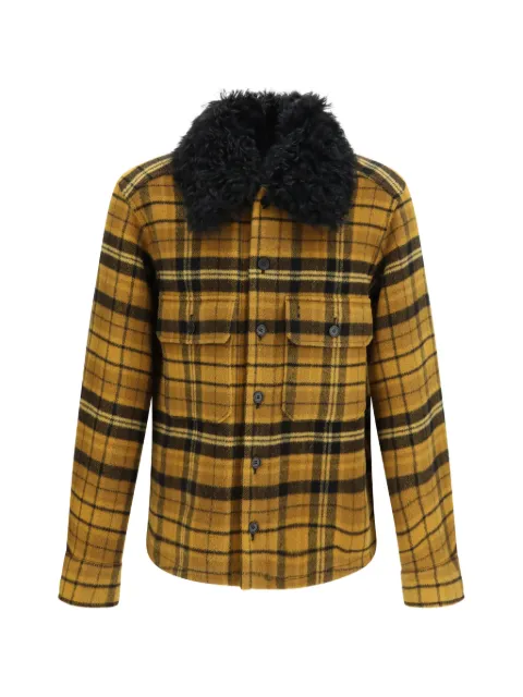 FENDI check-pattern wool jacket