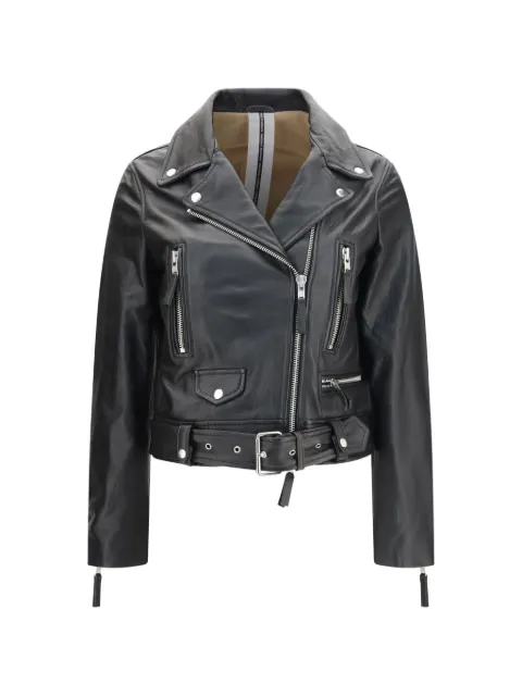 S.W.O.R.D 6.6.44 belted leather jacket