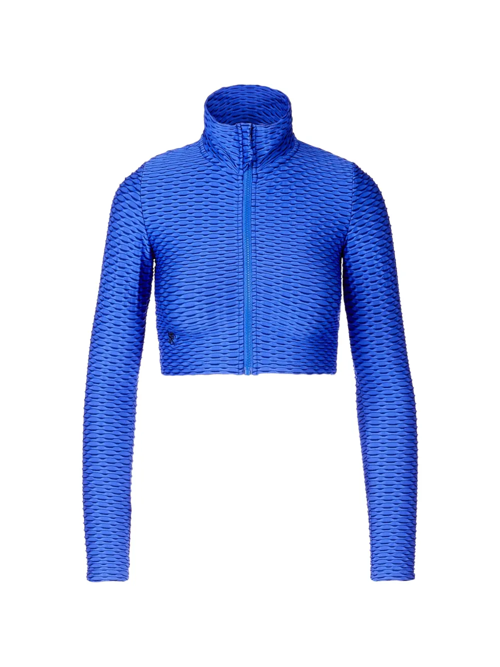 Tessitura 3D texture zip-up sweater