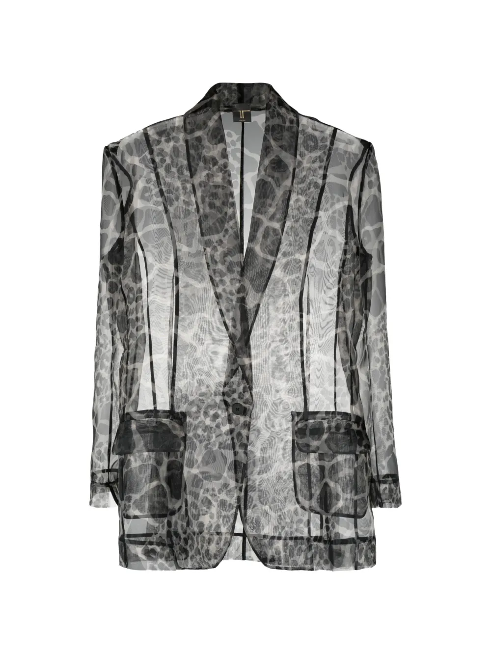 Tessitura Body Couture printed organza blazer