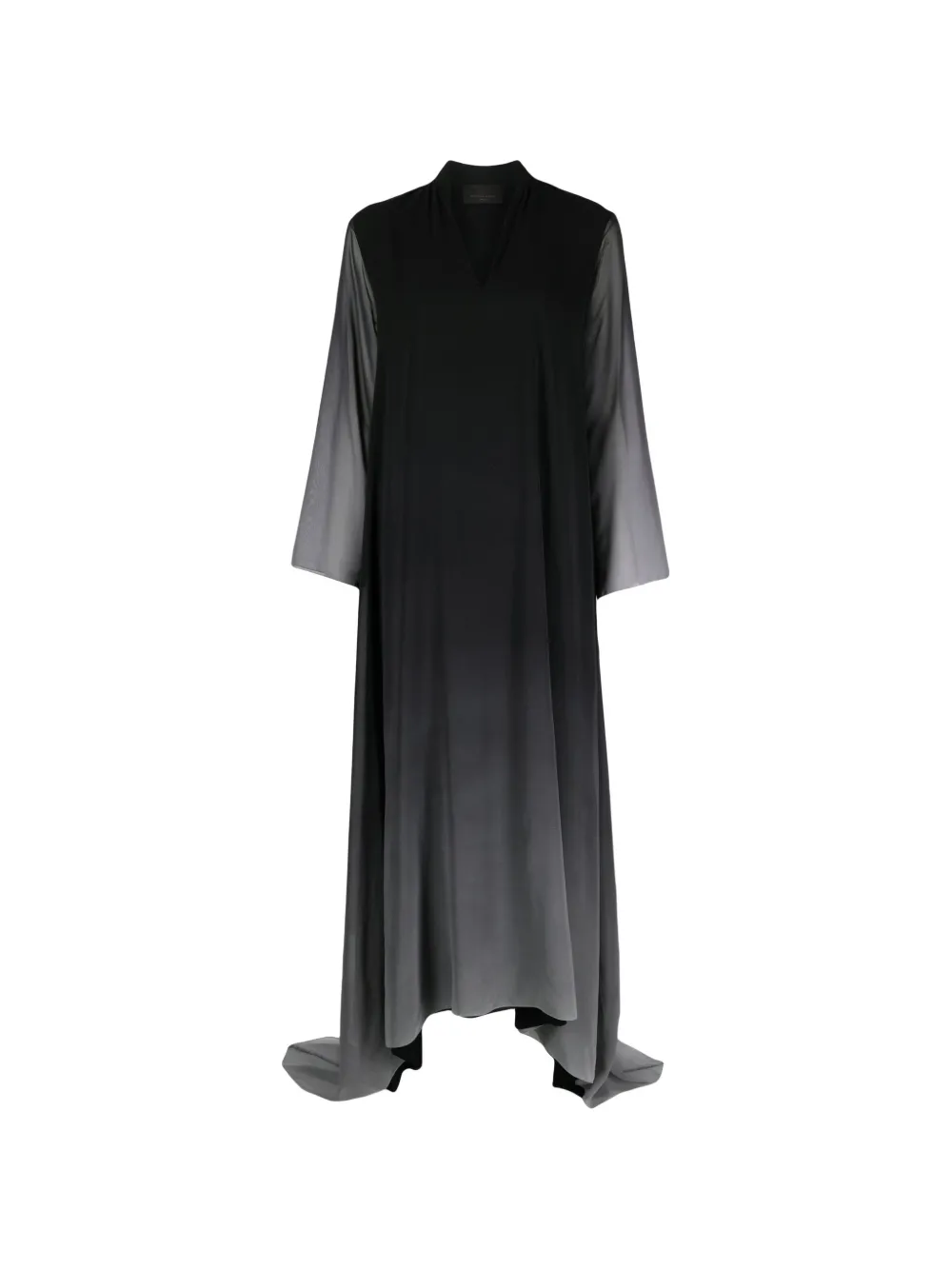 Tessitura Body Couture Dune gradient-print oversized maxi abaya dress