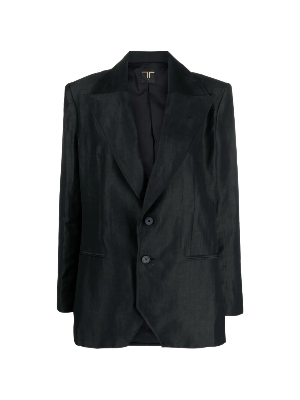 Tessitura oversized linen blazer