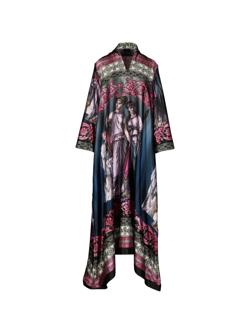 Tessitura Dune grapic maxi dress