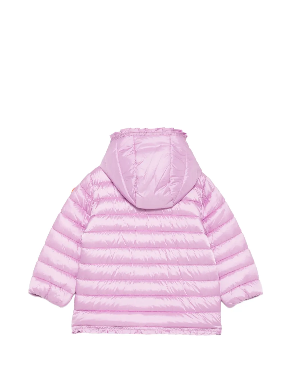 Save The Duck Kids Gewatteerd jack met ruches Roze