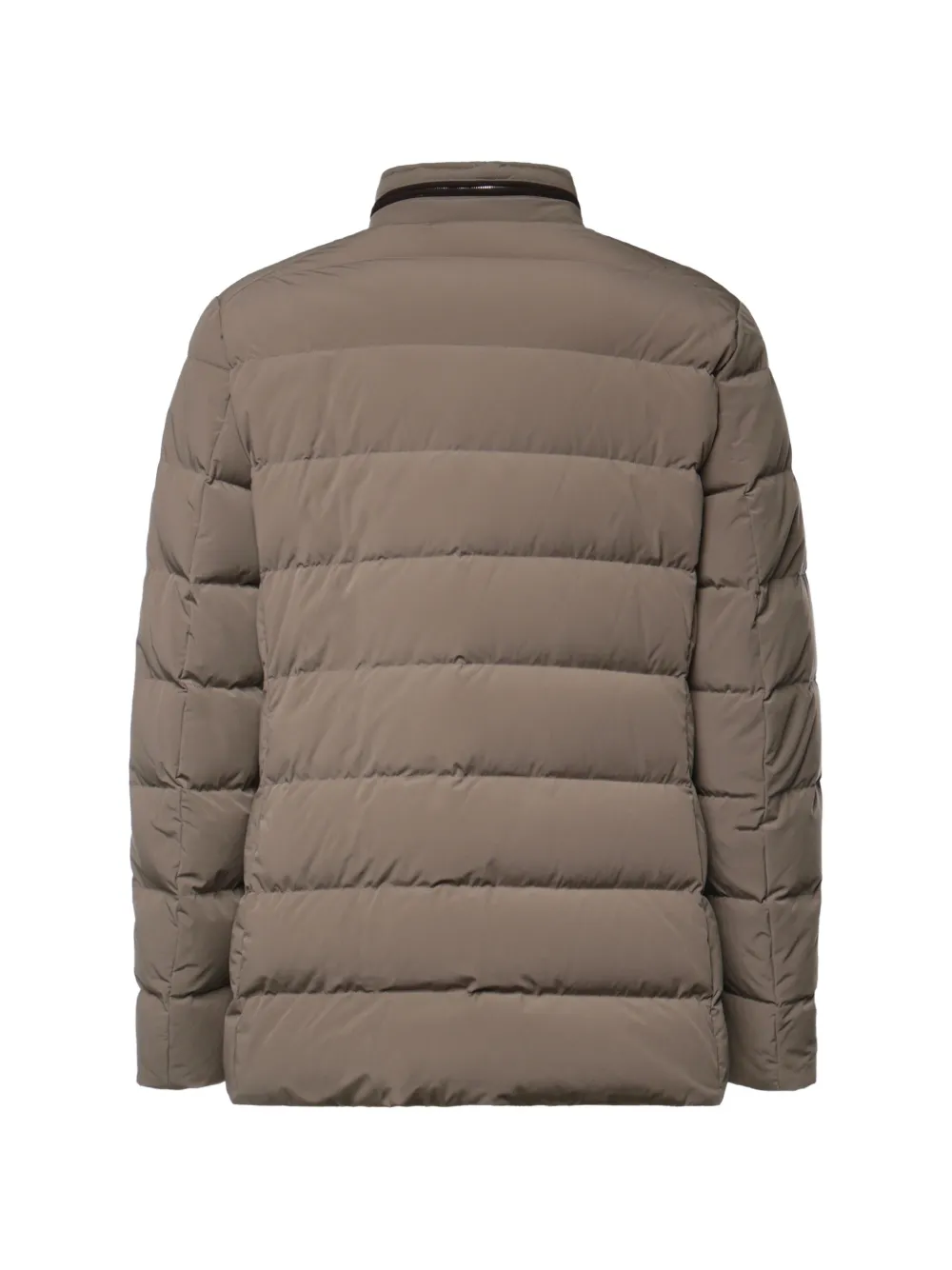 Moorer quilted button-up jacket Beige