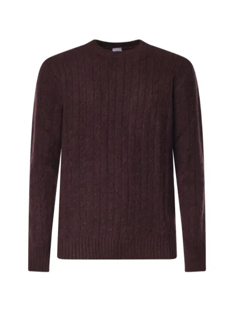 Eleventy cable-knit crew-neck sweater