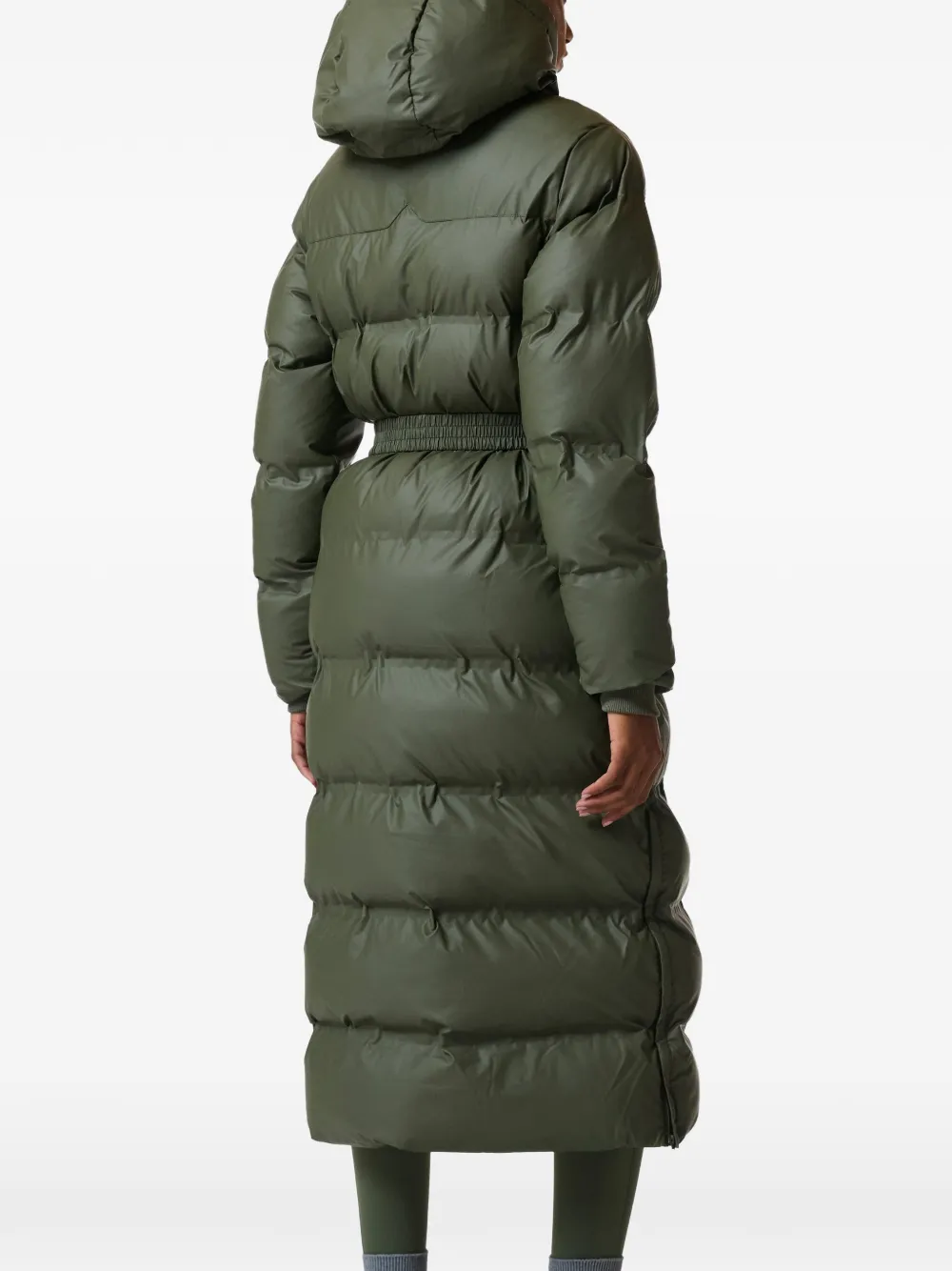 Hunter Hutchison belt-fastening oversized coat Groen