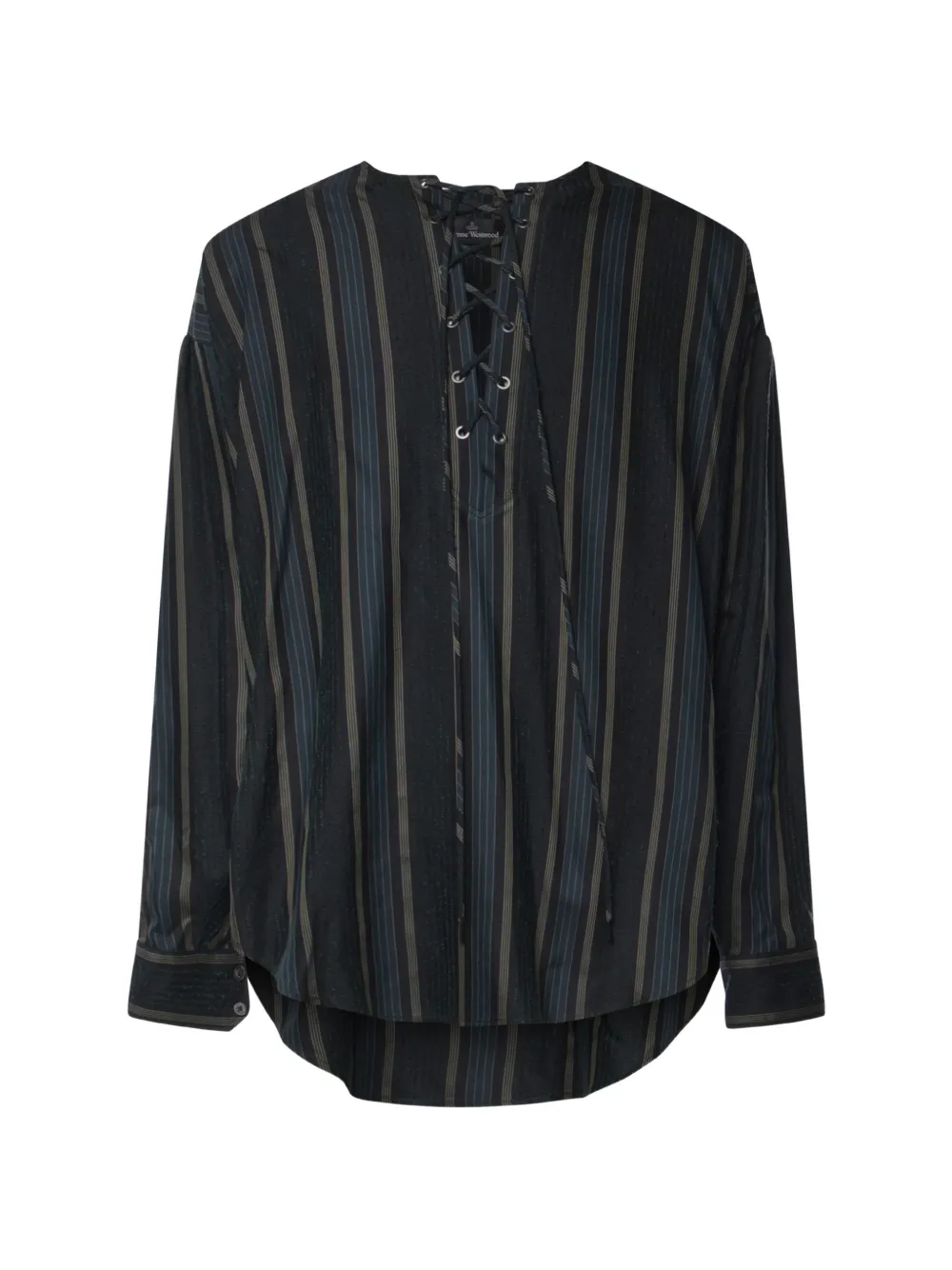 Vivienne Westwood lace up Gordon shirt Zwart