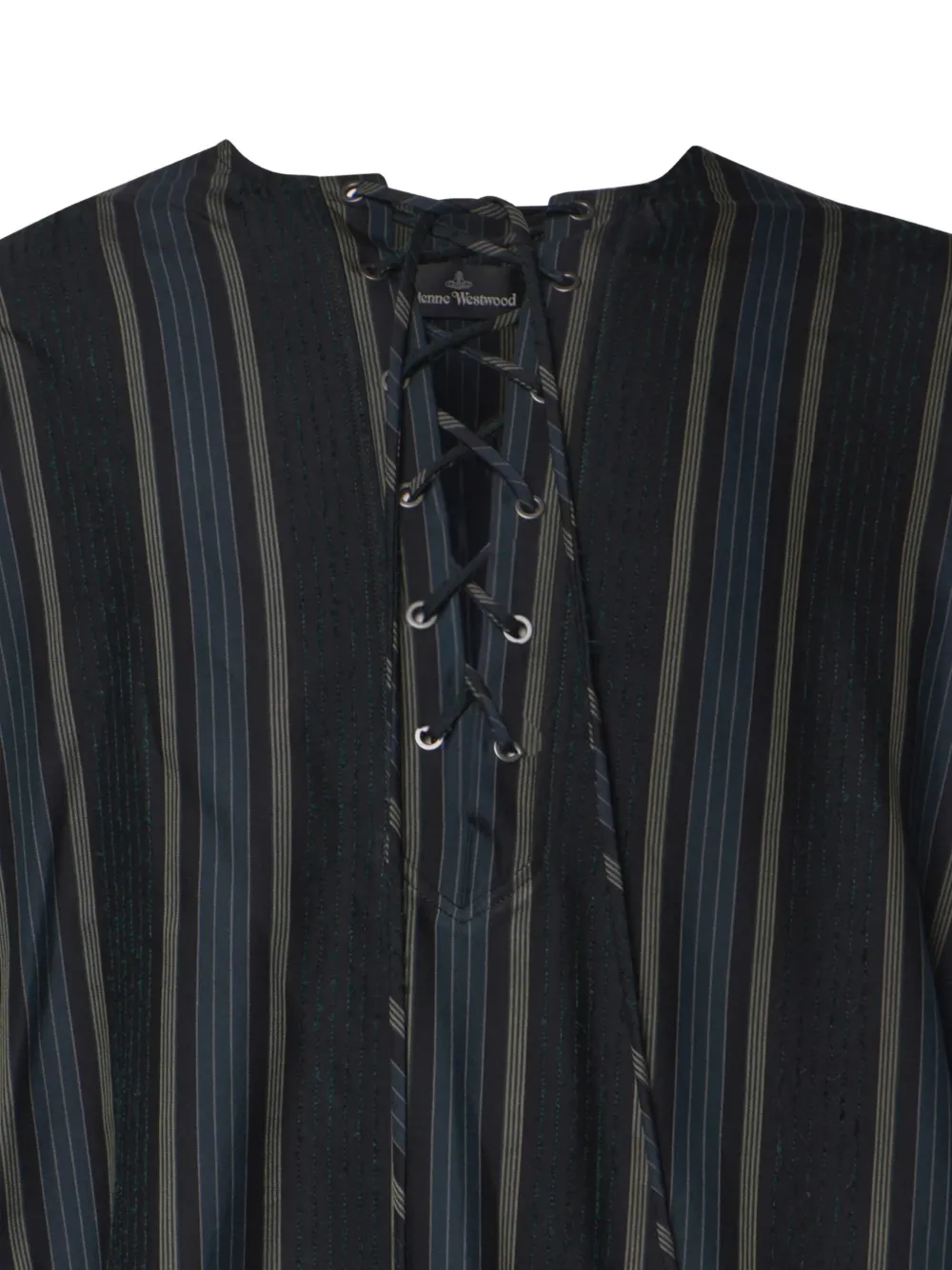 Vivienne Westwood lace up Gordon shirt Zwart