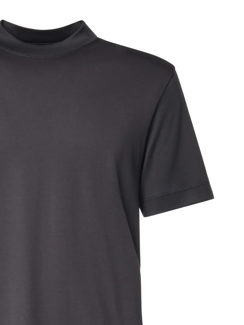 Eleventy high-neck T-shirt Zwart