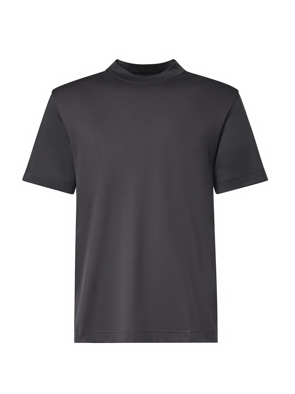 Eleventy high-neck T-shirt Zwart