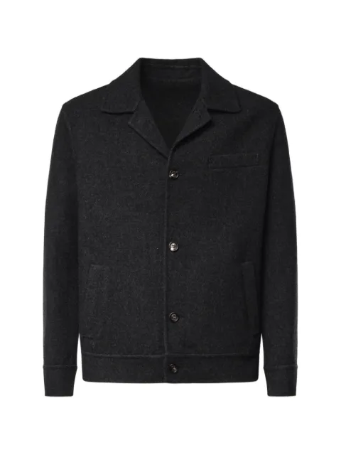 Eleventy button-up wool shirt jacket