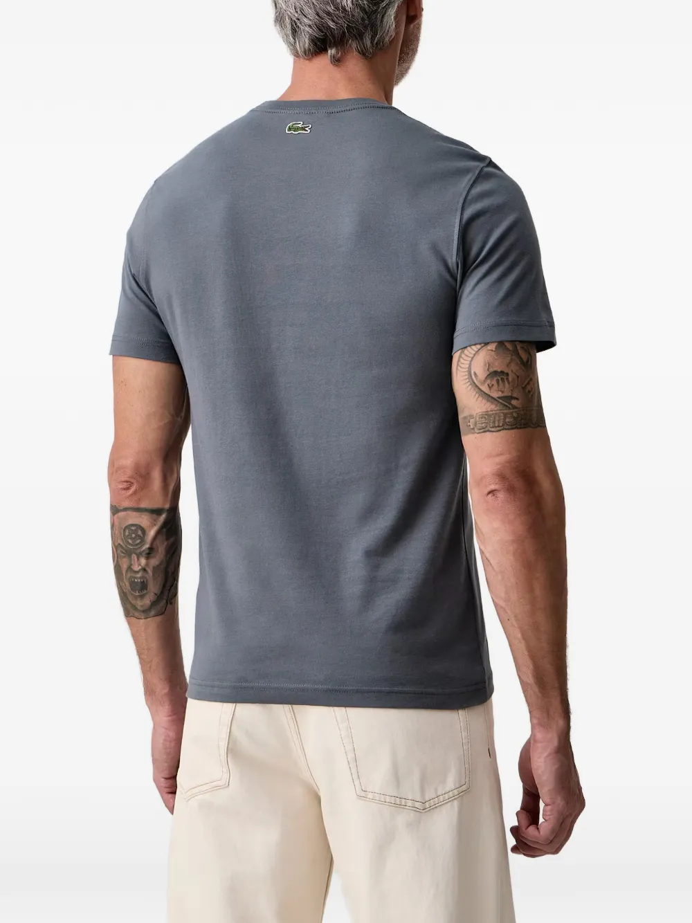 Lacoste logo-print T-shirt Grijs
