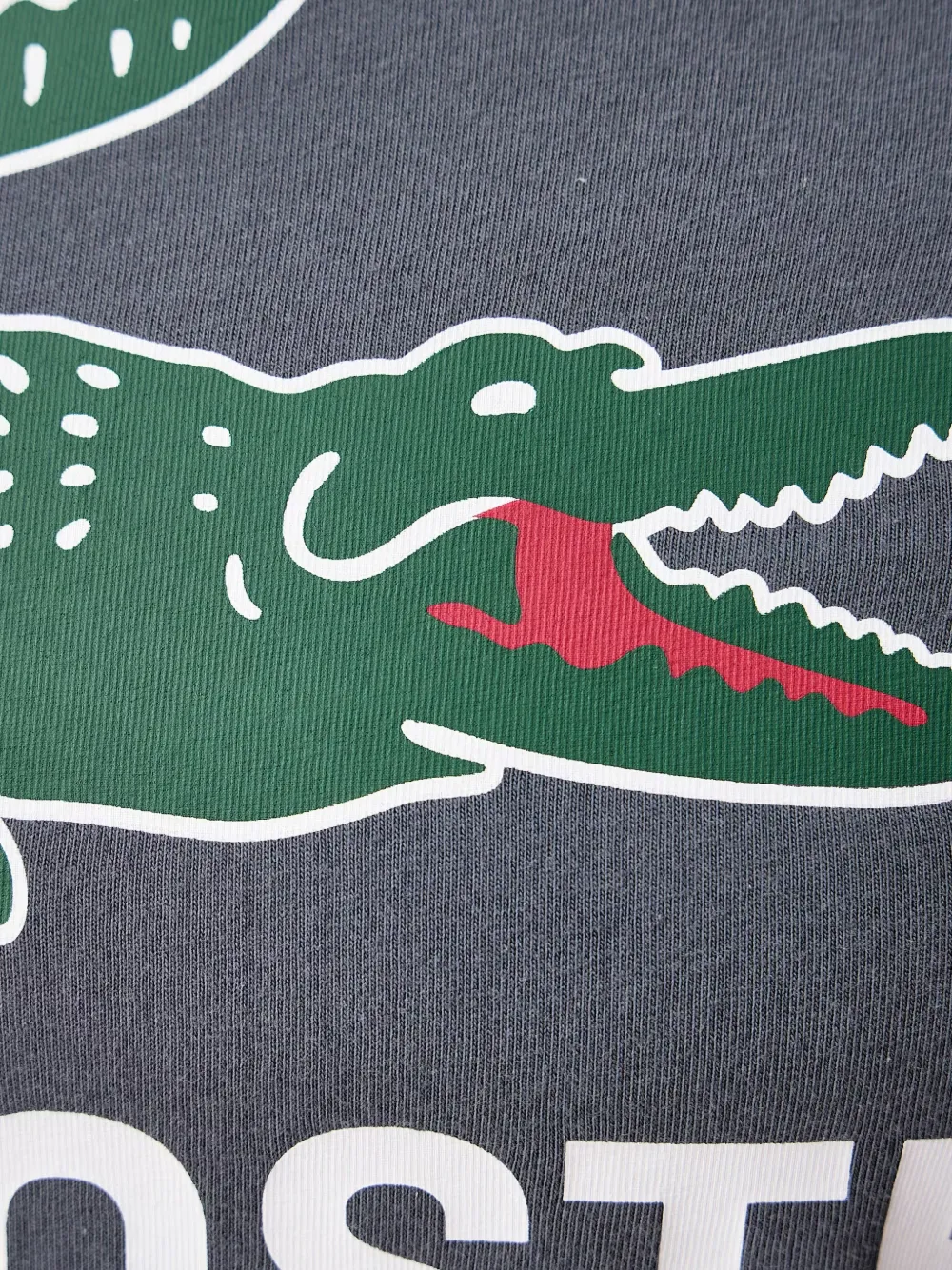 Lacoste logo-print T-shirt Grijs