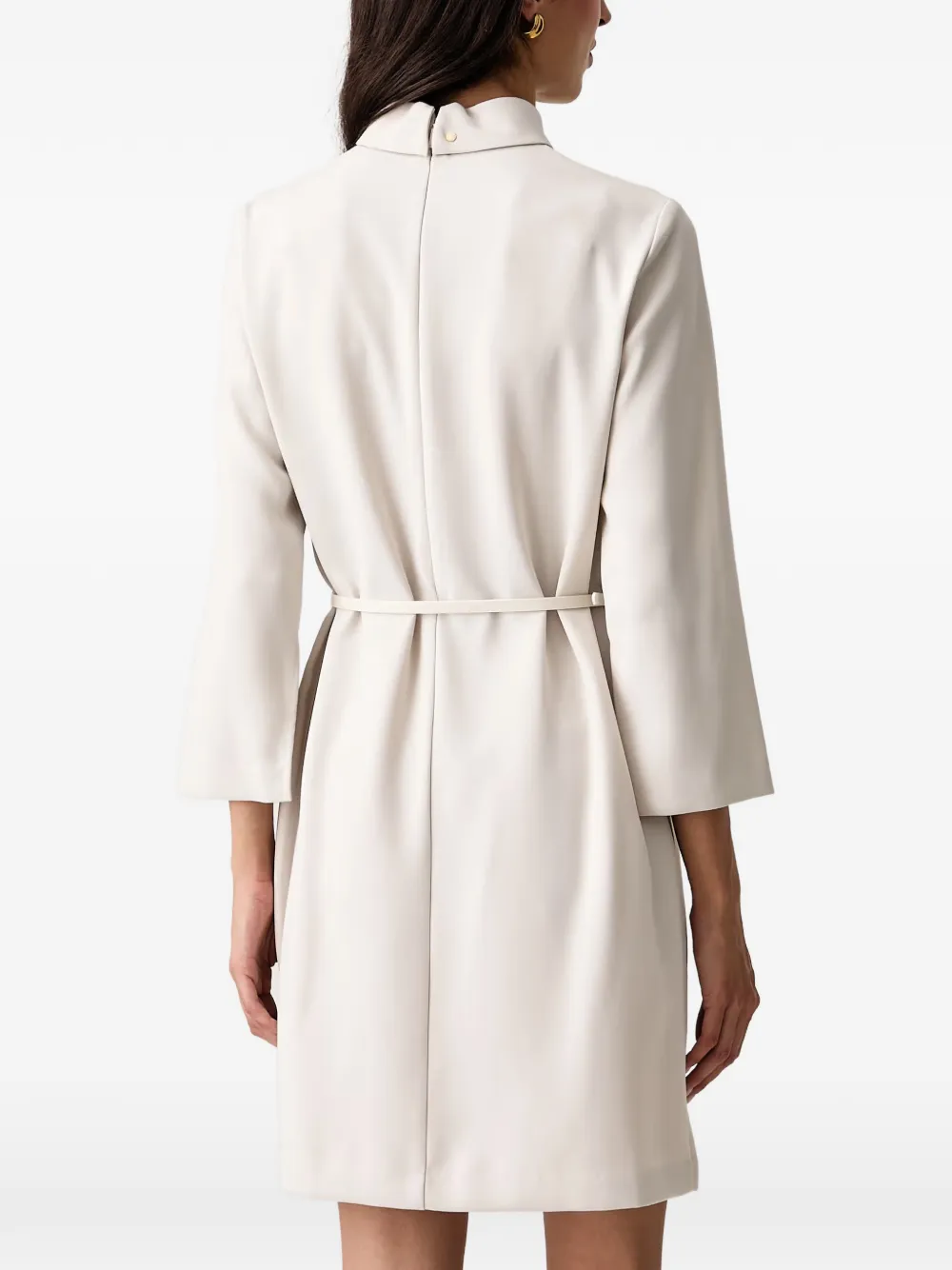 Armani Exchange Mini-jurk met ceintuur en uitgesneden details Wit