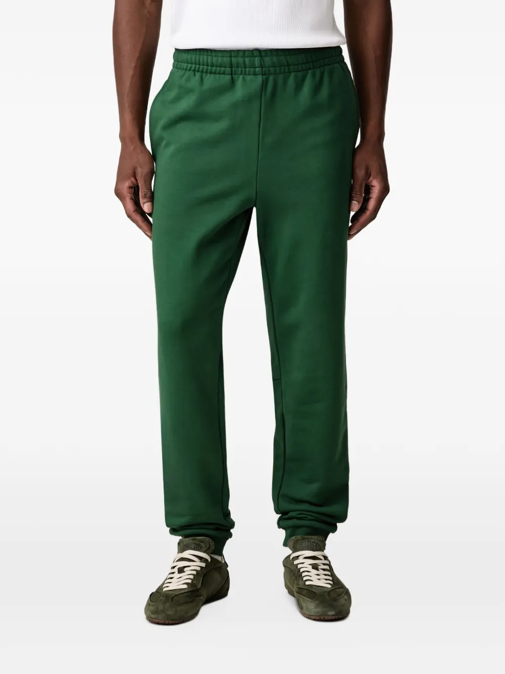 Lacoste logo-patch track pants - Verde