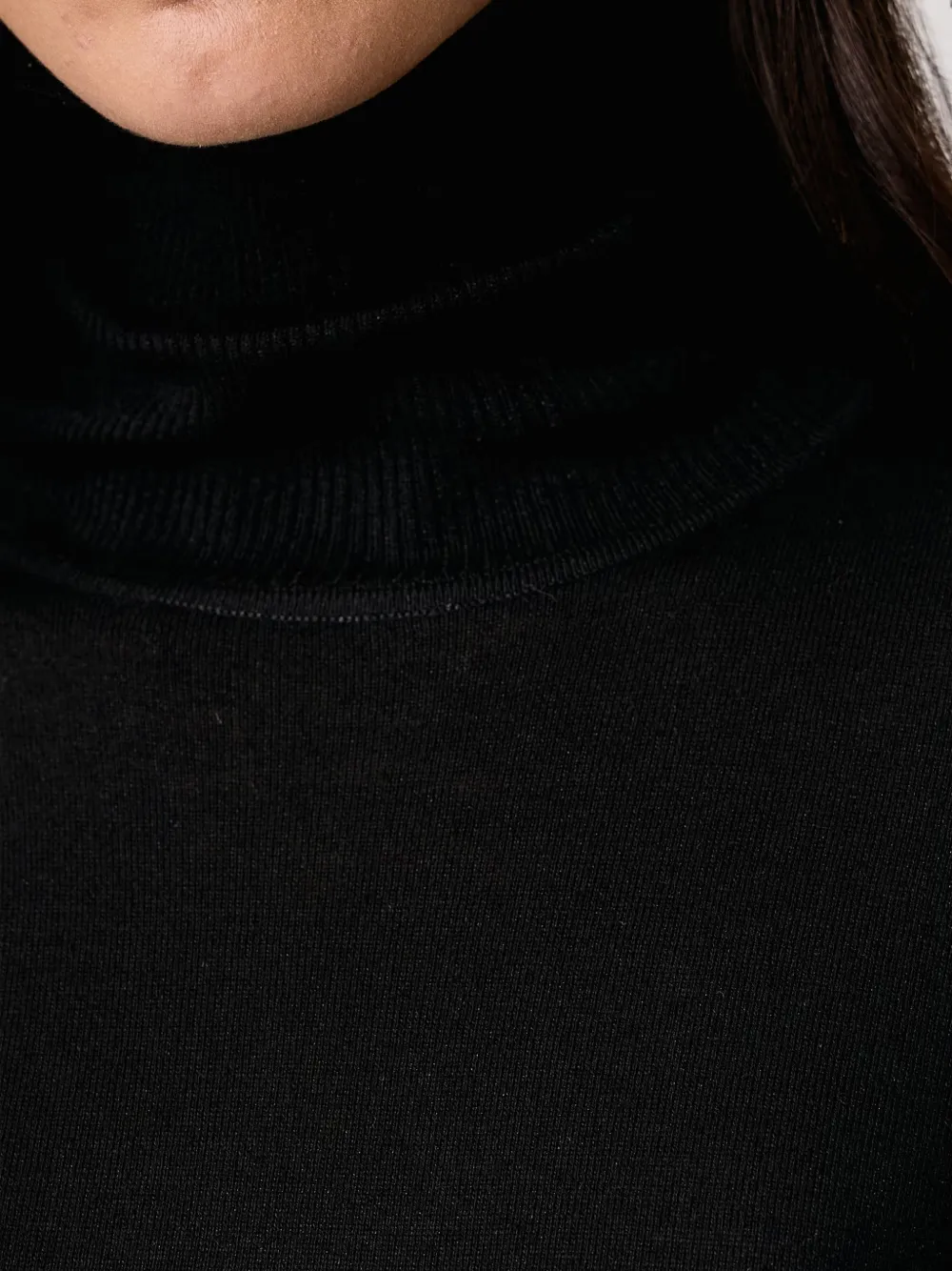 TWINSET Coltrui met geribbelde zoom Zwart