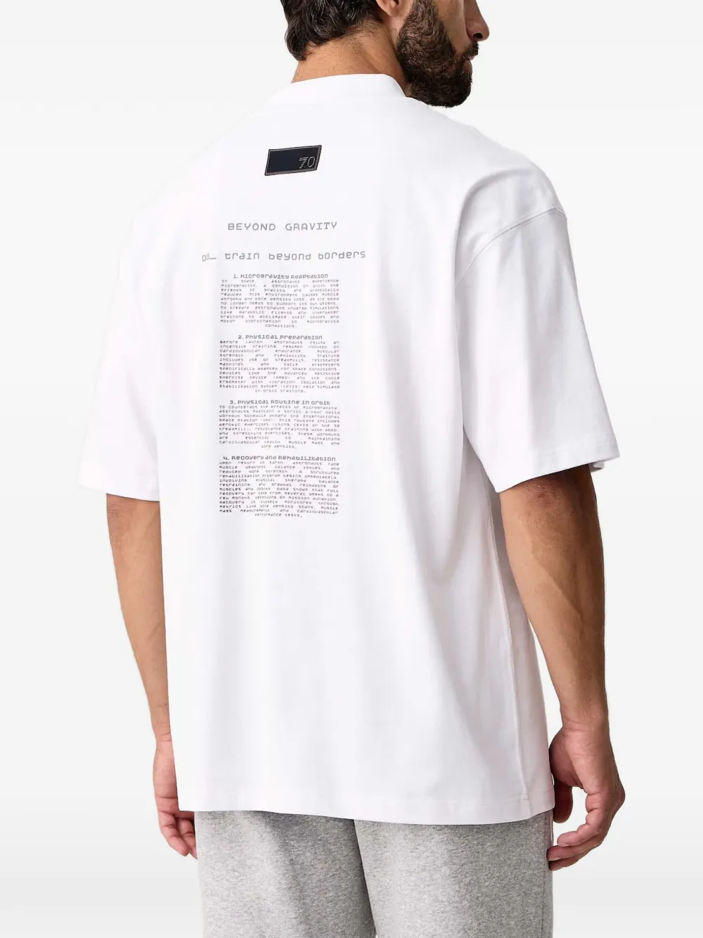 Ea7 Emporio Armani T-shirt met grafische print Wit
