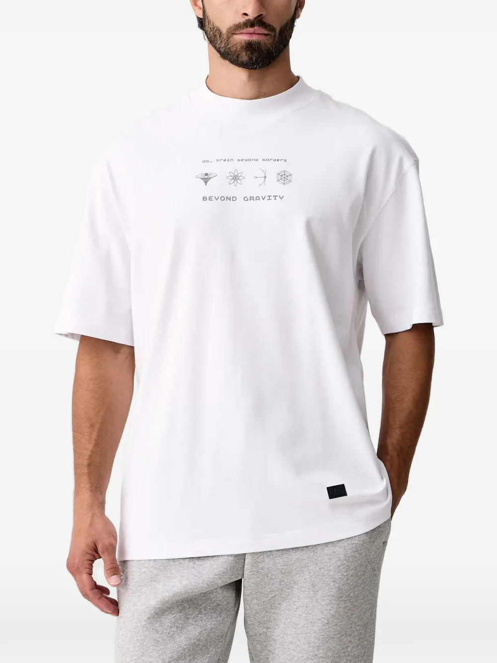 Ea7 Emporio Armani T-shirt met grafische print Wit