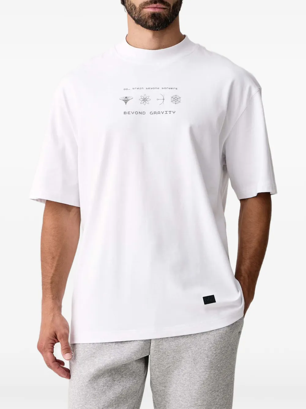 Ea7 Emporio Armani T-shirt met grafische print Wit