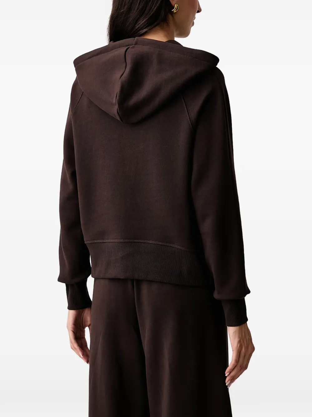 Armani Exchange Hoodie met raglanmouwen en geborduurd logo Bruin