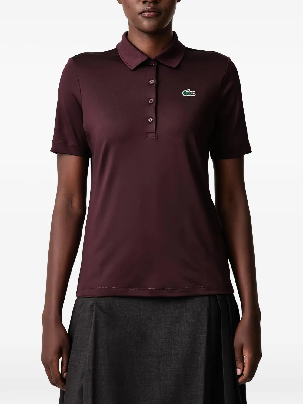 Lacoste Slim-fit stretch Golf poloshirt met UV-bescherming Rood