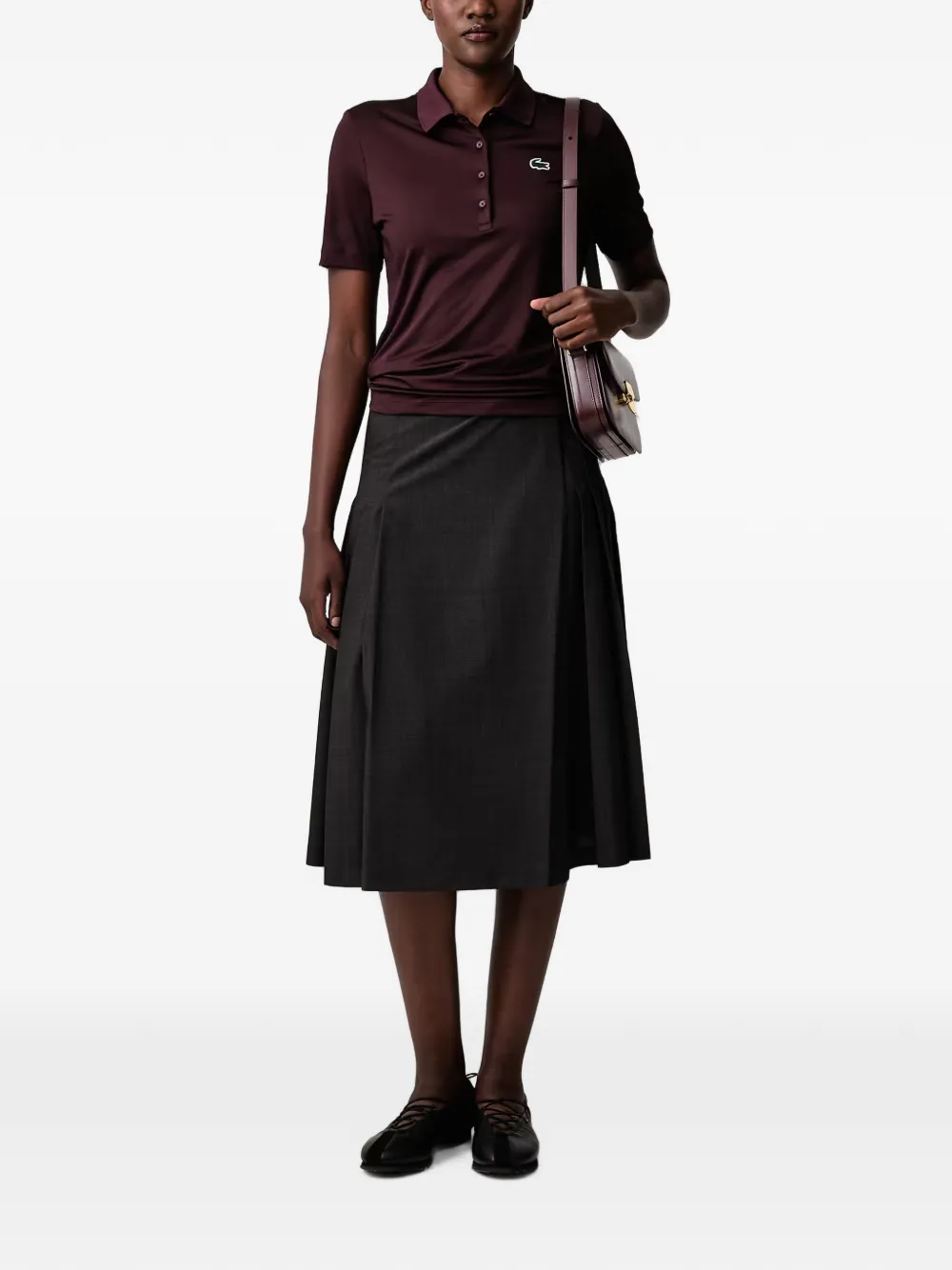Lacoste Slim-fit stretch Golf poloshirt met UV-bescherming Rood