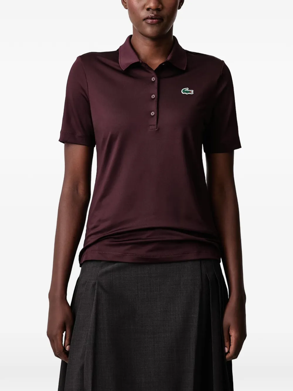 Lacoste slim-fit stretch Golf polo-shirt with UV protection - Rosso