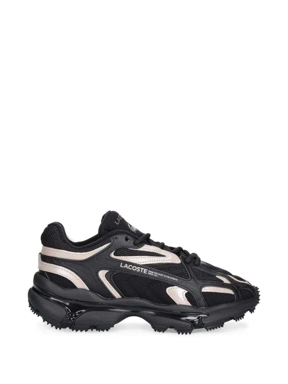 Lacoste panelled mesh sneakers - Nero