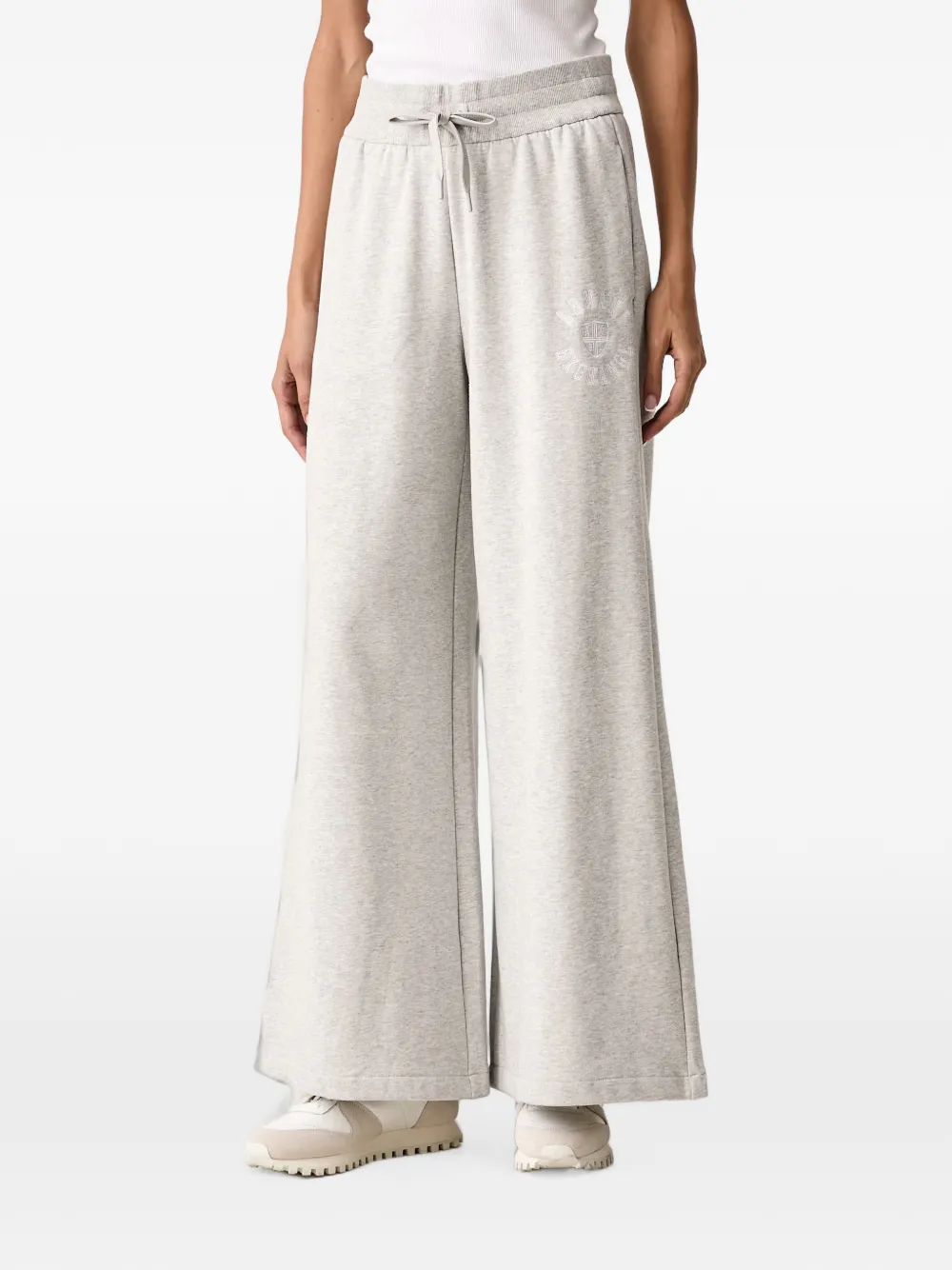 Armani Exchange logo-embroidered drawstring track pants